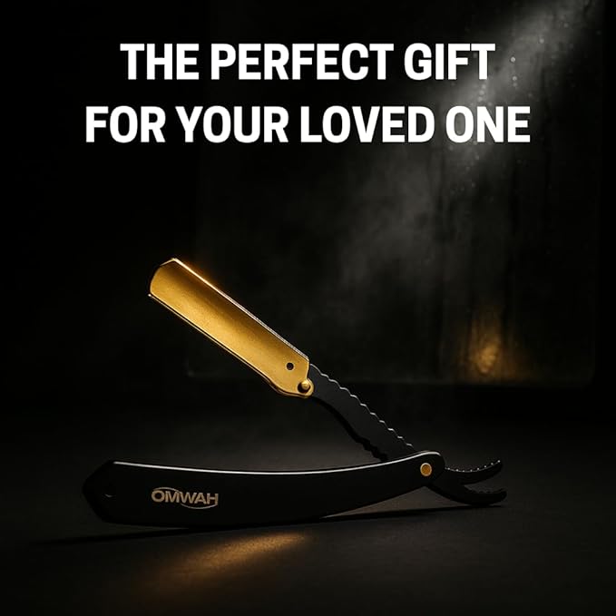 OMWAH - Professional Barber Straight Edge Razor (Swing Lock)