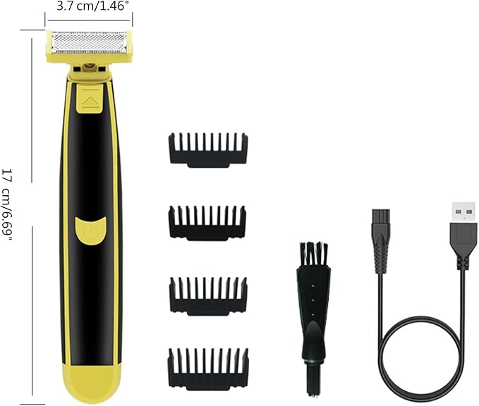 Wet and Dry Electric Shaver Cleaner, Electric Razor for Men, Rechargeable Wet & Dry Shaver, Non-Slip, Durable, Fast Shaving (1PC)-Model #5