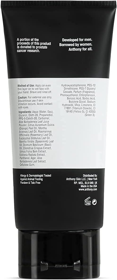 Anthony Ingrown Hair Treatment and Shave Gel - 3 oz and 6 oz