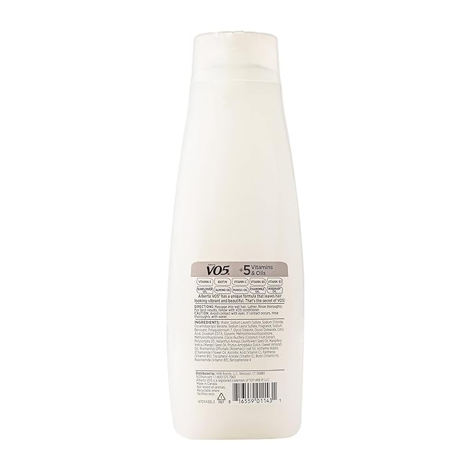 Alberto VO5 - Island Coconut Moisturizing Shampoo - Hydrating Shampoo - With Coconut Milk, Vitamin E and Biotin - Long Lasting Fragrance - 15 oz (Pack of 2)