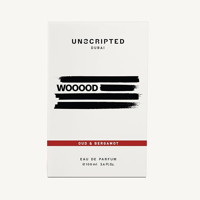 Unscripted Wooood - Perfume For Men And Women - Women Perfume with Saffron, Nutmeg, Musk, Patchouli - Bold, Long-Lasting Mens Cologne - 3.4 oz