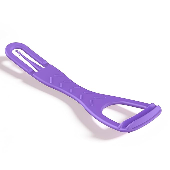 Disposable Tongue Cleaner 100 Count,Dual-Sided Deep Clean Tongue scraper with Foldable Toothpick,for Fresh Breath & Oral Care