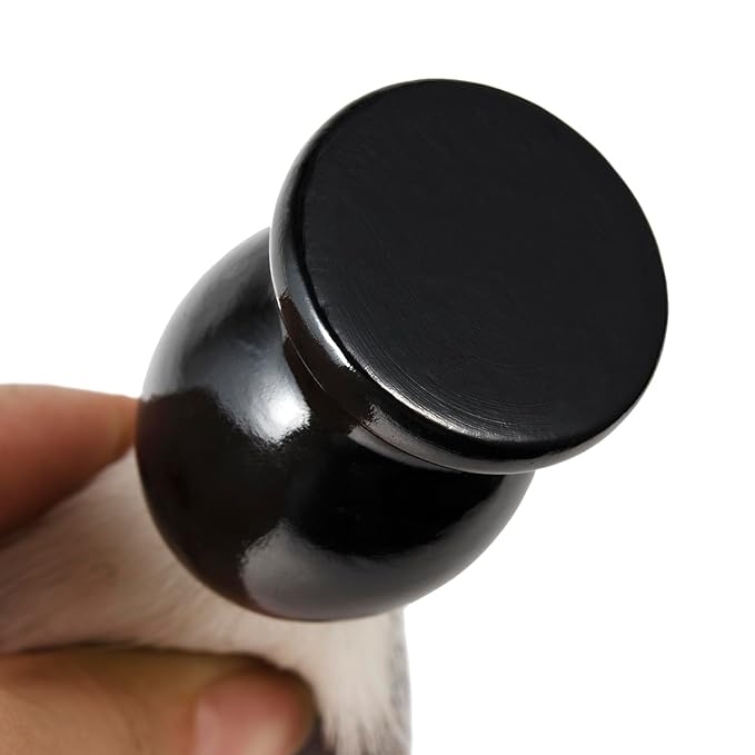 Shaving Brush with Stand Synthetic Hair Salon Shaving Brush with Wood Handle Father's Day Gifts for Him Dad Boyfriend