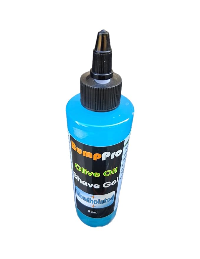 BumpPro Mentholated Shave Gel w Olive Oil 8 oz.