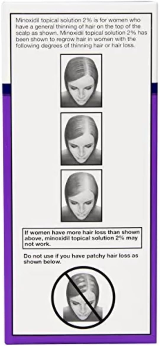 Equate Hair Regrowth Topical Solution for Women, 3ct