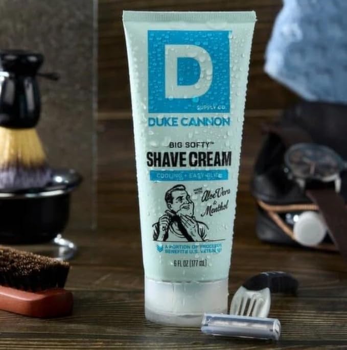 Duke Cannon Men’s Shave Cream – 6 oz Rich, Moisturizing Shaving Cream for Smooth, Comfortable Shaves