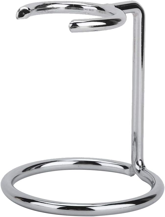 Milltrip Stainless Steel Shave Brush Stand - Men's Shaving Brush Holder Travel Shaving Brush Stand for Salon, Home, and Travel, Fits Most Shaving Brushes and Razors