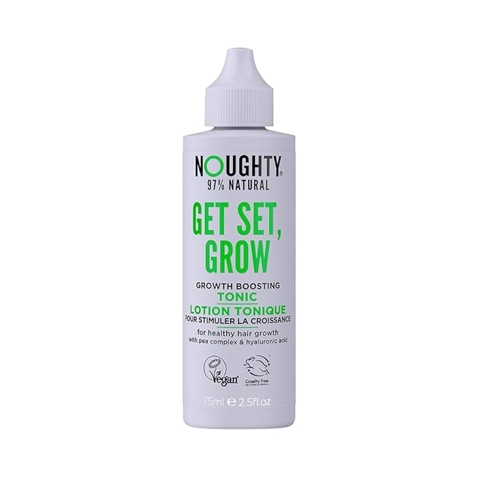 Noughty 97% Natural Get Set Grow Tonic, Leave in Treatment for Thicker and Fuller Looking Hair, with Pea Complex and Hyaluronic Acid 2.5fl.oz
