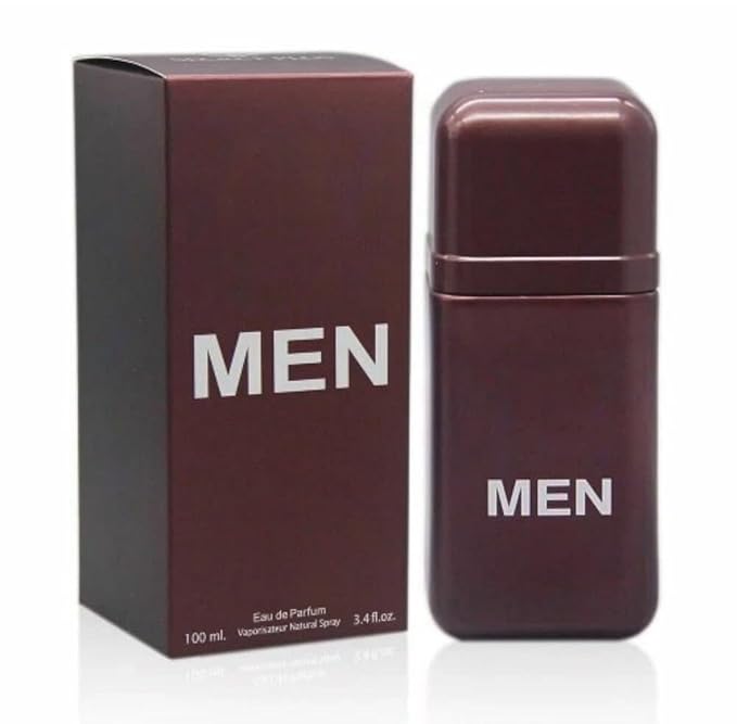 Men Eau De Parfum 3.4 Oz (100ml) Long Lasting Fresh Woody Aromatic Fragrance Spray – Clean Citrus Top Notes, Smooth Warm Base, Masculine Everyday Signature Scent, Regular Size