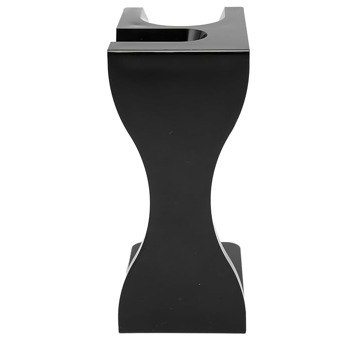 Acrylic Shaving Brush Stand Black Shaving Brush and Razors Holder Beard Grooming Brush Holder Stand for Razor and Shaving Brush Shave Accessory