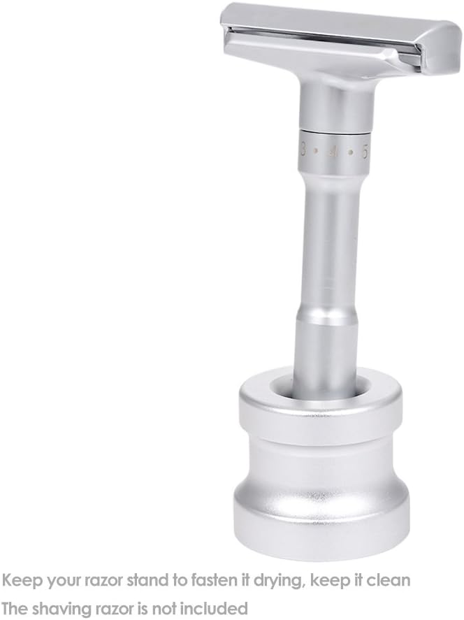 Men's Shaving Razor Stand Holder Aluminum Alloy Safety Razor Base Stand Good Thanksgiving/Christmas Gift