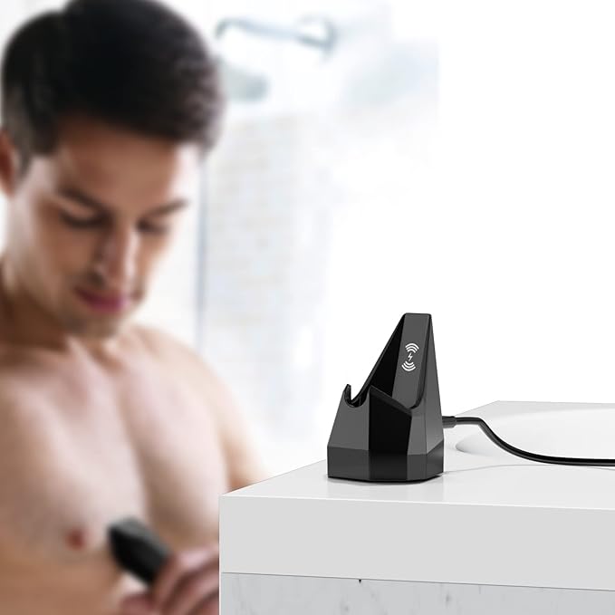 Replacement Charger for MANSCAPED 4.0 Compatible with MANSCAPED The Lawn Mower 4.0 Weed Whacker Electric Groin Hair Trimmer & Ear Hair Trimmer Charging Dock Base Station with Adapter Power Cord