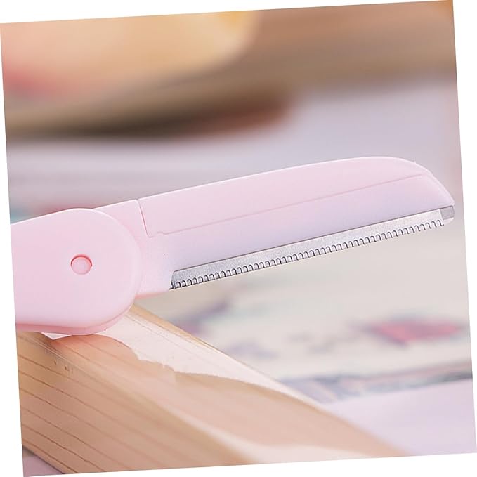 Beaupretty 2pcs Eyebrow Trimmer Set Portable Folding Razor for Women Dual-Sided Facial Hair Remover for Home and Travel