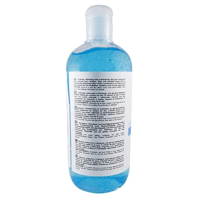 Waxness Spa Choice After Waxing Gel with Aloe and Menthol 16.9 fl oz 500 ml
