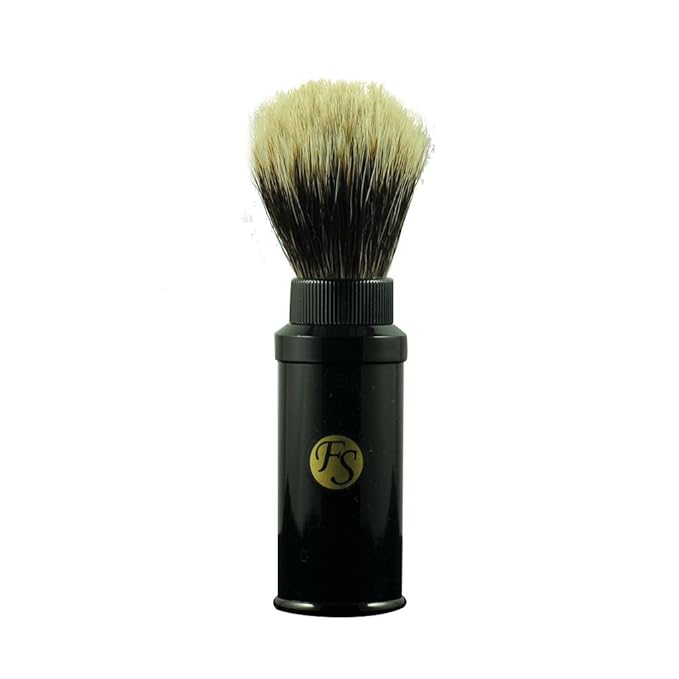 Light Weight Men's 2 Band Finest Badger Hair Shaving Brush With Travel Tube Travel Shaving Brush