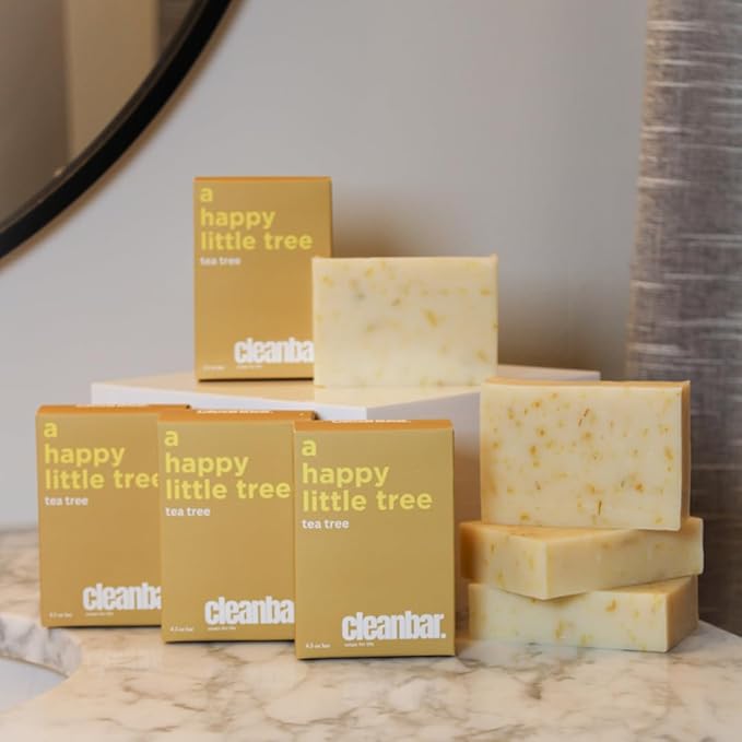 All Natural Bar Soap - A Happy Little Tree - Tea Tree, Lavender, and Bergamot Exfoliating Bar Soap