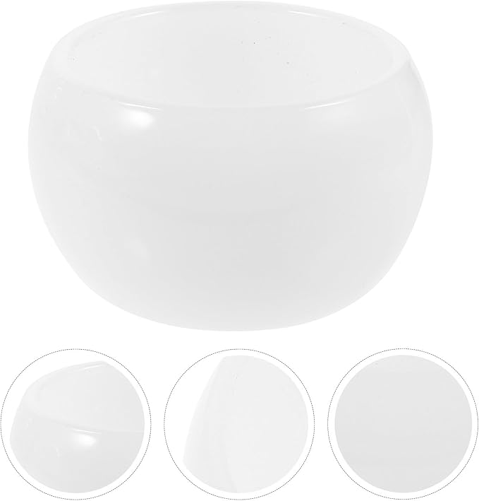 NOLITOY Glass Shaving Soap Bowl for Barber with Small Multi-use Shaving Container Skin Care Shave Soap Bubble Bowl for Men’s Grooming