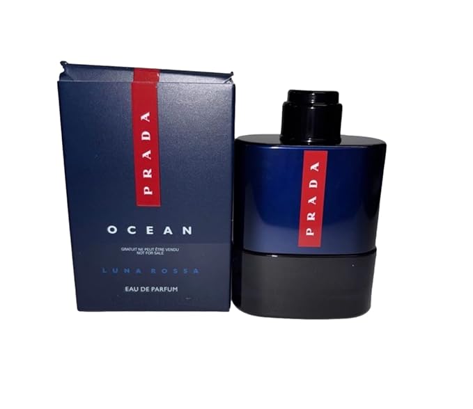 Prada Men's Luna Rossa Ocean Eau de Parfum EDP, Mini, 9 ml, .3 oz
