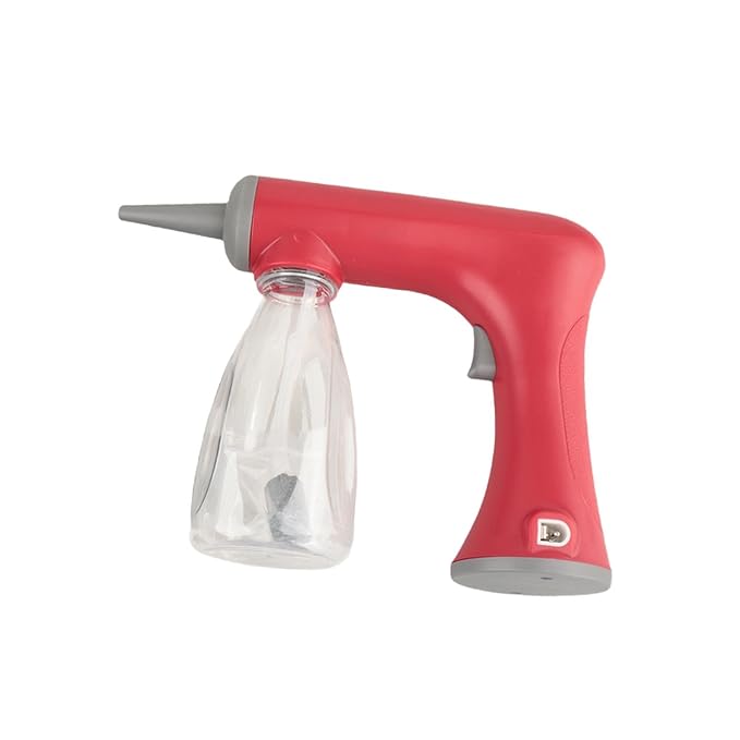 Foam Machine Professional Hot Lather Machine Cold and Hot Perm Convenient Reusable Lather Maker Charging for Salon Household, red