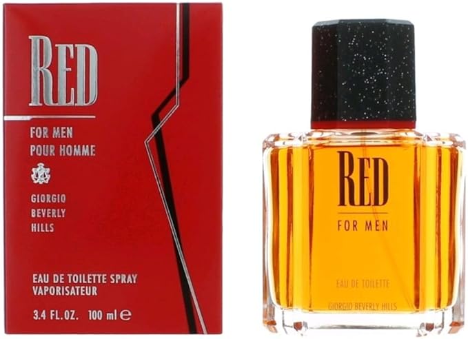 GIORGIO BEVERLY HILLS BHN802 Multi Red Men-3.4 oz Eau de Toilette Spray