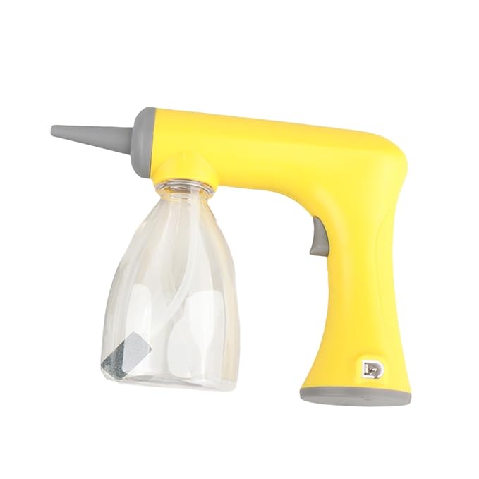 Foam Machine Professional Hot Lather Machine Cold and Hot Perm Convenient Reusable Lather Maker Charging for Salon Household, yellow 300ml