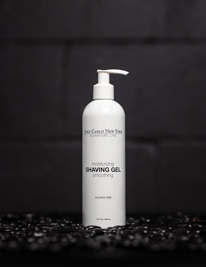Moisturizing Shave Gel - Alcohol-Free, Infused with Aloe Vera and Tea Tree Oil, Prevents Skin Irritation, Hydrates All Hair Types, Clear Gel, 12oz