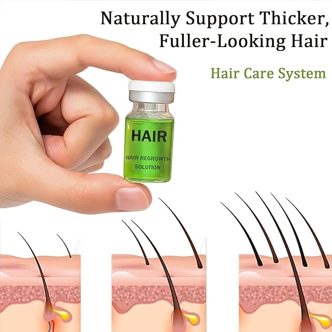 Hair Regrowth System – Advanced Hair Growth Treatment with Ginseng, Eclipta Prostrata, Peppermint Oil & Ginger Root, Thickening Serum for Men & Women (2)
