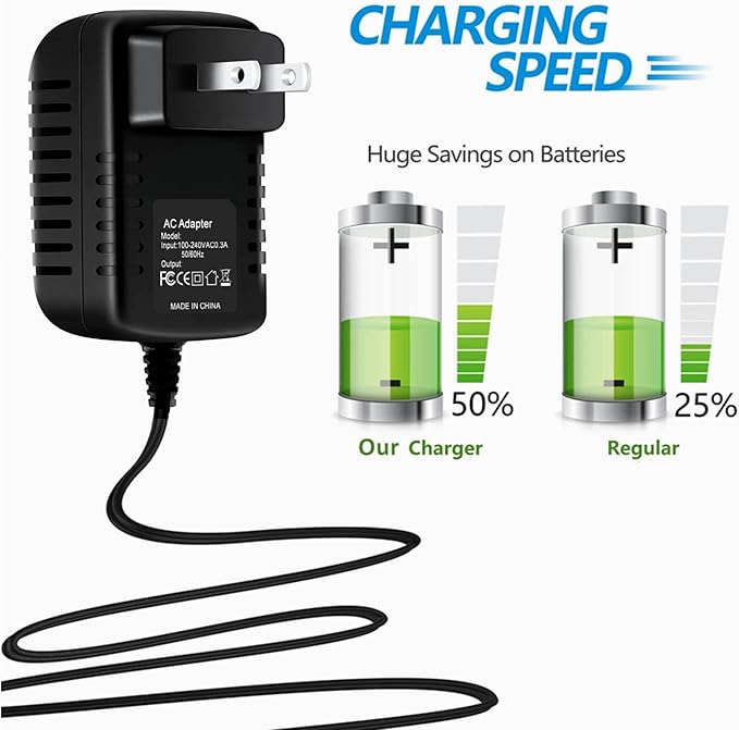 SLLEA AC Adapter Charger Replacement for Mangroomer Ultimate Pro Back Shaver Mps005-060010cu Power