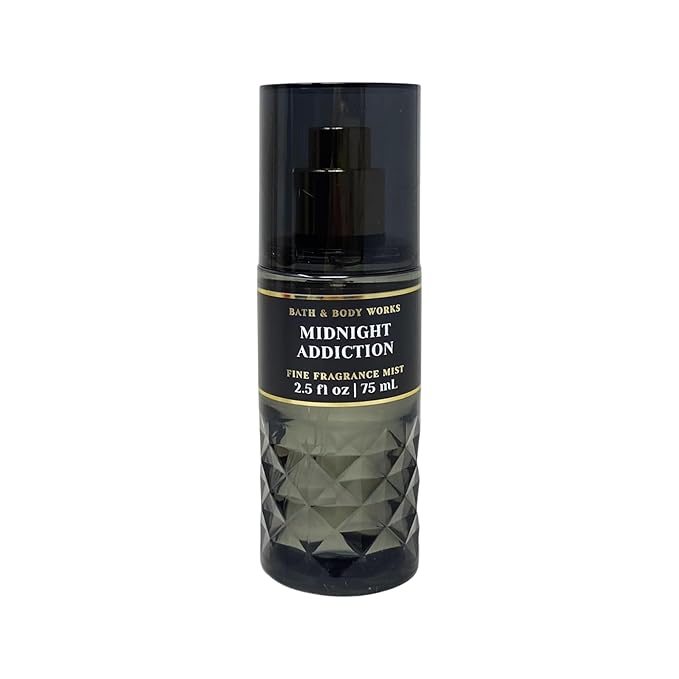 Bath and Body Works Fine Fragrance Mist Travel Size Mini Purse Spray 2.5 Ounce (Midnight Addiction)