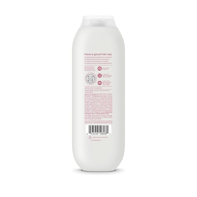 Method Volumizing Conditioner, Pure Peace – for Thicker, Fuller Looking Hair and Safe for Color-Treated Hair – Sulfate-Free, Paraben-Free and Cruelty-Free – 13.5 oz, Pack of 3