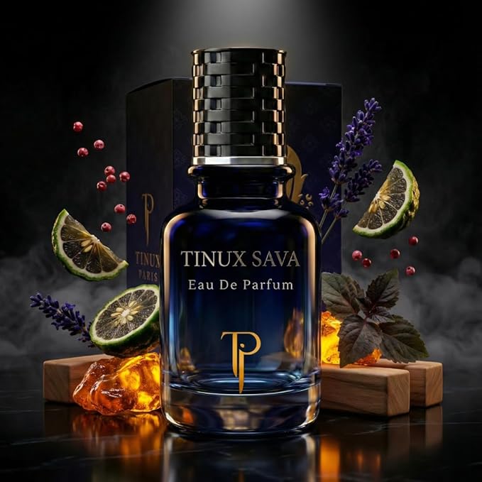 Tinux Sava Eau De Parfum 100ml – Bold Fresh Spicy Men’s Fragrance – Long Lasting Arabic Perfume – Inspired by Iconic Blue Designer Scent