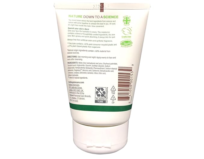 Bulldog Skincare Original Moisturizer For Men. With Aloe Vera, 3.3 fl. oz., (Pack of 2)
