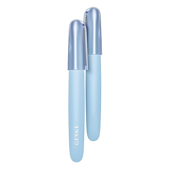 GESKE Precision Trimmer | 4 in 1 | Painless, Hygienic Hair Remover | Precise Hair Trimmer Tool | Face & Body | Men & Women | Grooming Device | Hypoallergenic, Easy-to-exchange Blades | All Skin Types