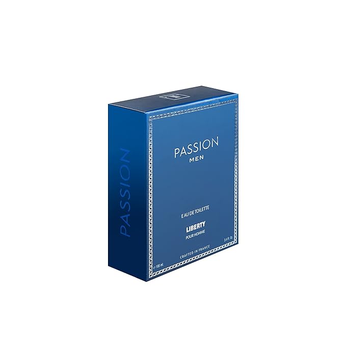 Liberty Luxury Passion Perfume for Men (100ml/3.4Oz), Eau De Toilette (EDT) Spray, Designed in France, Spicy Notes