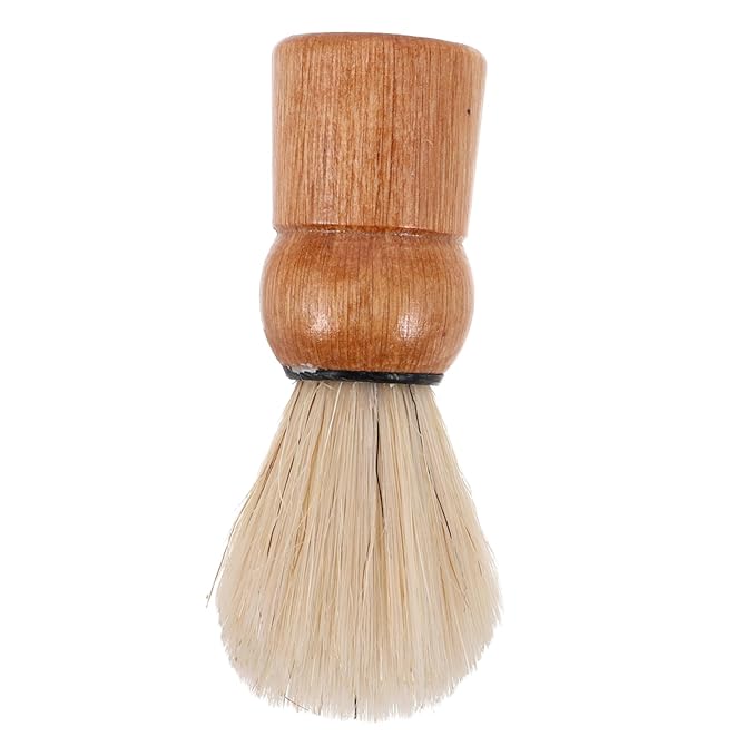 Wooden Shaving Brush Retro Beard Brush Men Grooming Kit Boar Bristle Hair Shaver