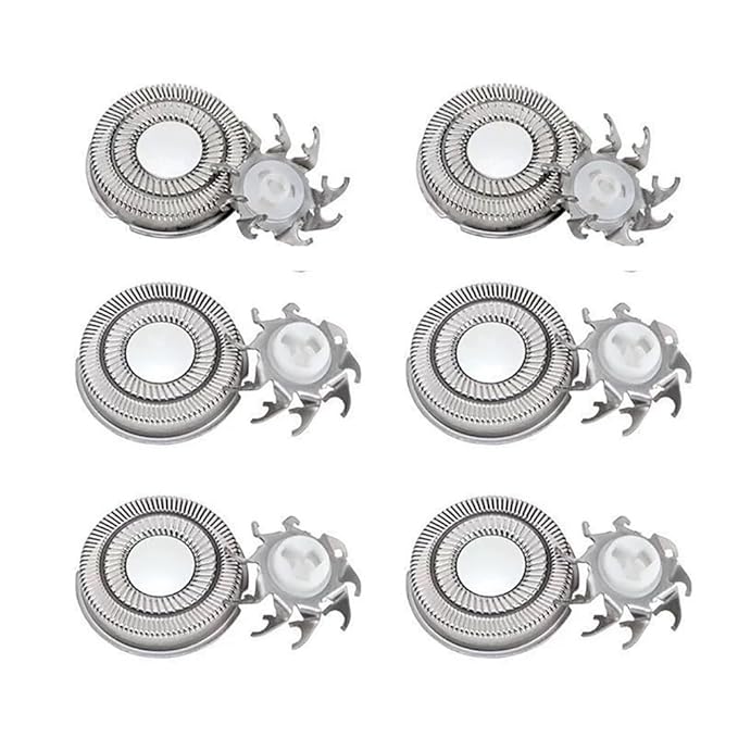 Replacement Shaver Heads for MAX-T Electric Shavers RMS7109 RMS8101, 6 Pack