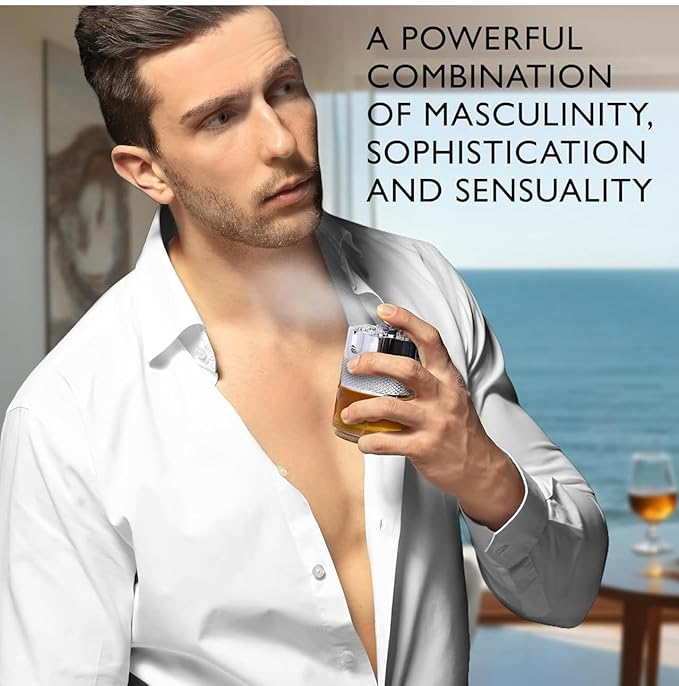 Azura Noir for Men Eau De Parfum - Woody Spicy Fragrance - Long-Lasting Cologne Choice For Daily Wear - Top Notes of Lemon, Nigerien Ginger, Refreshing Mint & Lavender - Elegant 100ml Bottle