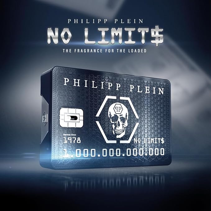Philipp Plein – Eau de Parfum No Limits 50 ml – Parfum Homme – Notes Orientales et Boisées – Un Tatouage Olfactif Indélébile et Sensuel – Boisé Oriental – Flacon en Verre Laqué Noir