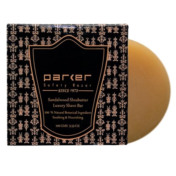 Parker Sandalwood & Shea Butter Shaving Soap - 100 gm bars - Twin Pack