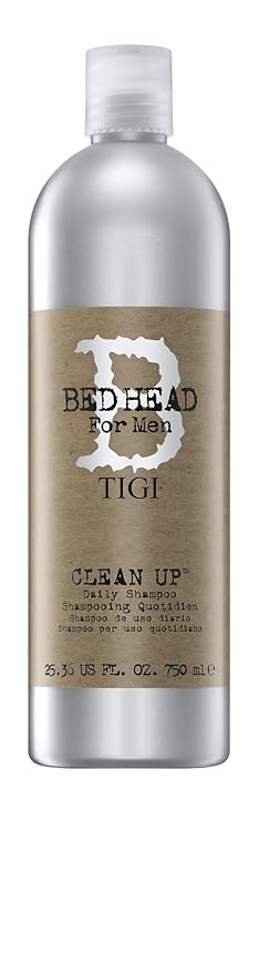 Bed Head by TIGI for Men Clean Up Daily Shampoo, Invigorating Cleanser for All Hair Types, 25.36 fl oz