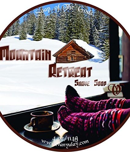 Mountain Retreat - All Natural Moisturizing Shave Soap for Men and Women. Nourishing Shea Butter.