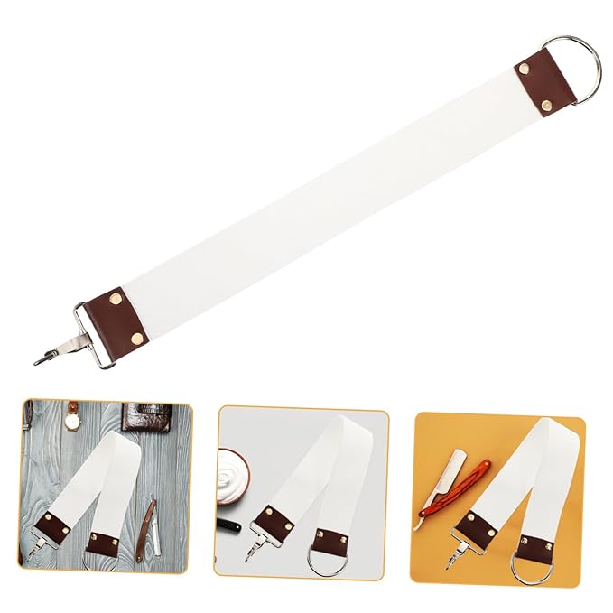 MERRYHAPY Dual Layer Canvas Shaving Strop Professional Sharpening Belt for Smooth Shaving Barbershops and Personal Use for Straight and Grooming Tools