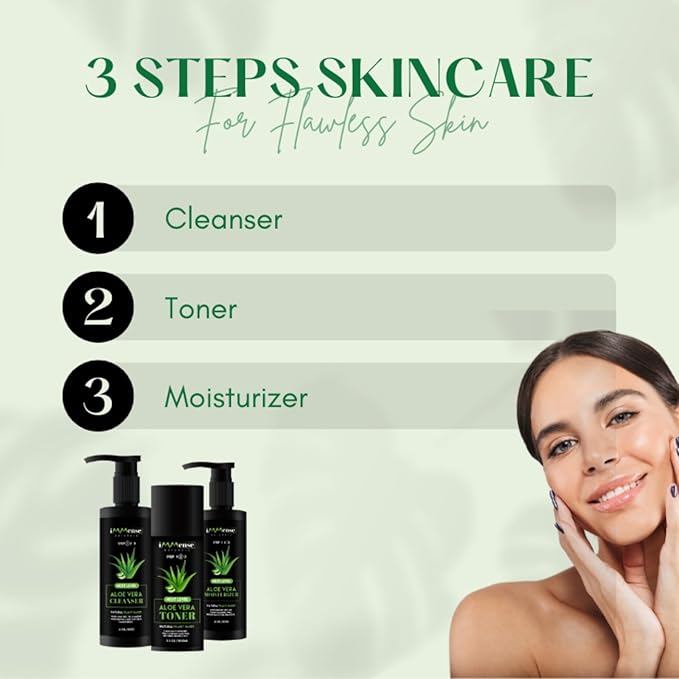 Aloe Vera Gel Cleanser, For Dry & Oily Skin. Treat & Prevent Acne, Dark Spots & Eczema. Face Wash for Men and Women.