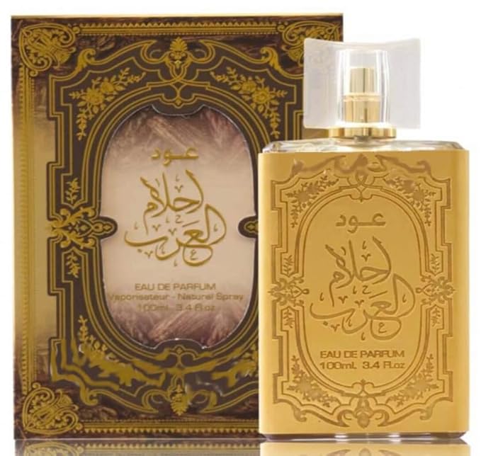 Ard Al Zaafaran Oud Ahlam Al Arab Eau de Parfum Spray for Men, 3.4 Ounce
