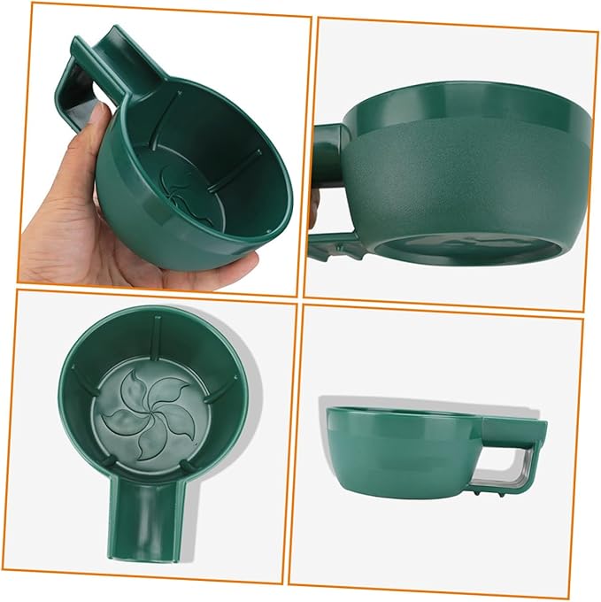 Deep Wide Mouth Shaving Soap Bowl for Men Durable Plastic Shave Container with Large Handle Lightweight and Portable Barber Shaving Cream Bubble Bowl and Travel Use