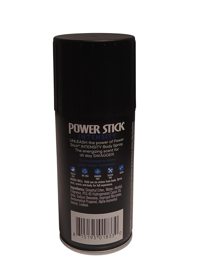 Power Stick Intensity All-Day Fresh Body Spray for Men, 3.5 oz (pack of 2)