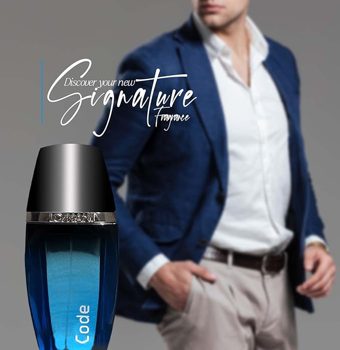 Lomani Code Eau de Toilette Spray for Men, 3.3 Ounce