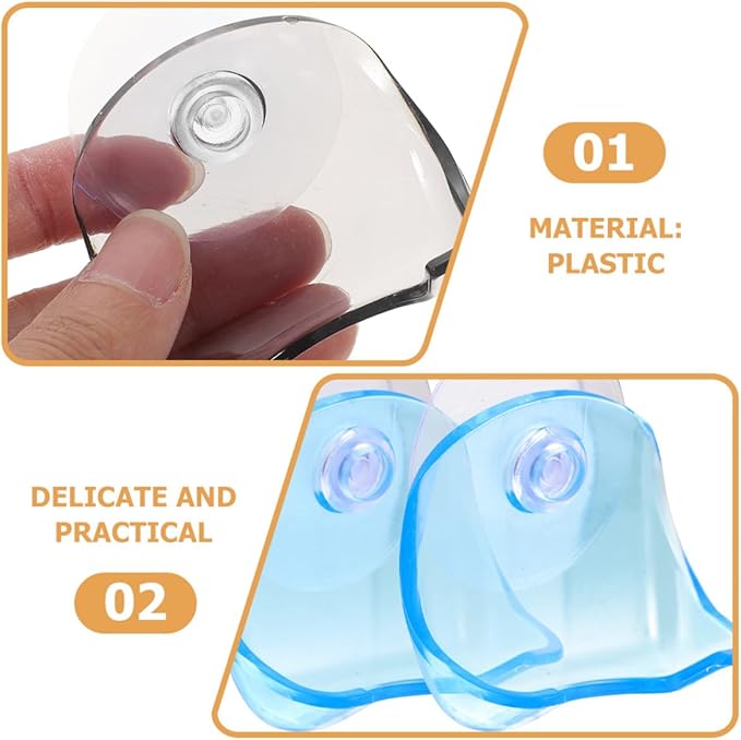ARTIBETTER 10pcs Plastic Razor Holder with Suction Cup Razor and Brush Stand for Bathroom Shower Wall for Men’s Shaving Accessories