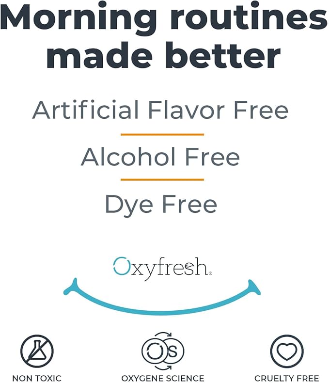 Oxyfresh Cavity Protection Fluoride Mouthwash – Anticavity Mouthwash for Sensitive Teeth, Non - Staining, Alcohol Free, Lasting Fresh Breath - 16 fl Oz (Pack of 3)
