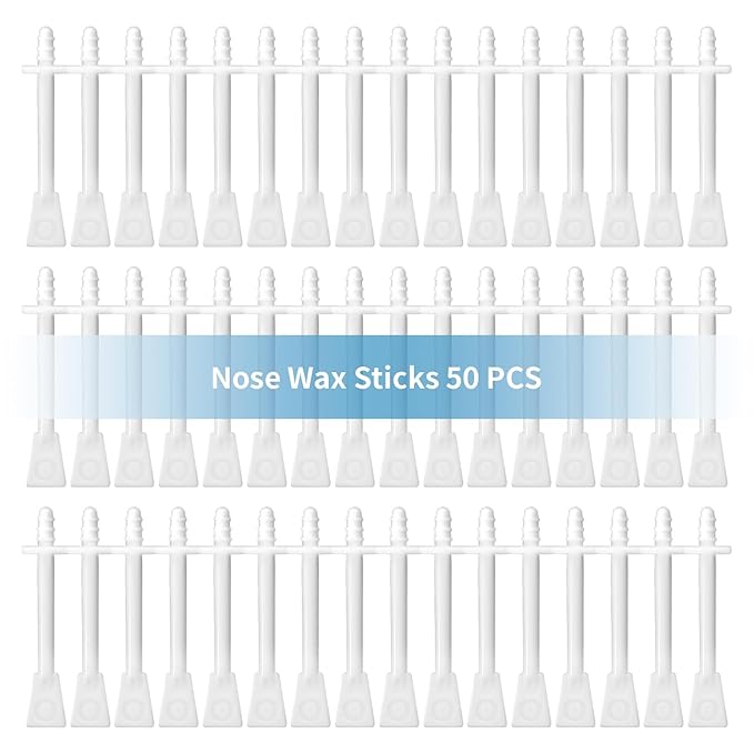Nose Wax Sticks - 50PCS Upgraded Nose Hair Wax Kit for Nasal Ear Hair Removal, Nose Waxing Sticks for Men And Women, Painless and Simple